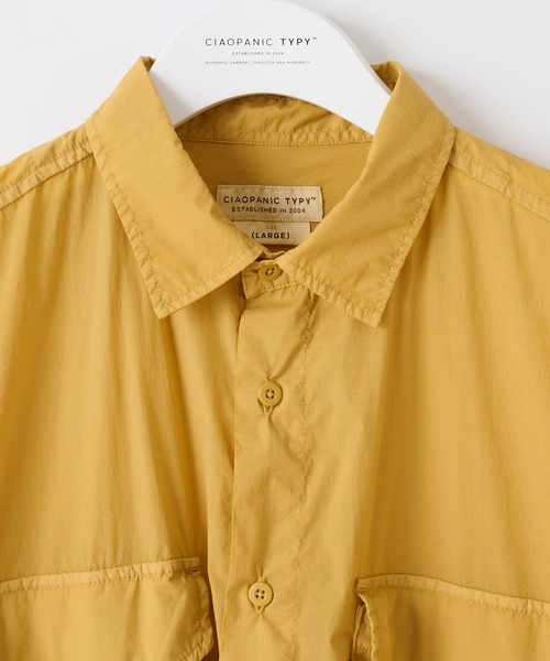 CIAOPANIC TYPY（チャオパニックティピー）の「製品染エアテックフィッシングシャツ（シャツ/ブラウス・メンズ・チャコールグレー/オレンジ/ゴールド・SMALL/MEDIUM/LARGE）」の12枚目の写真