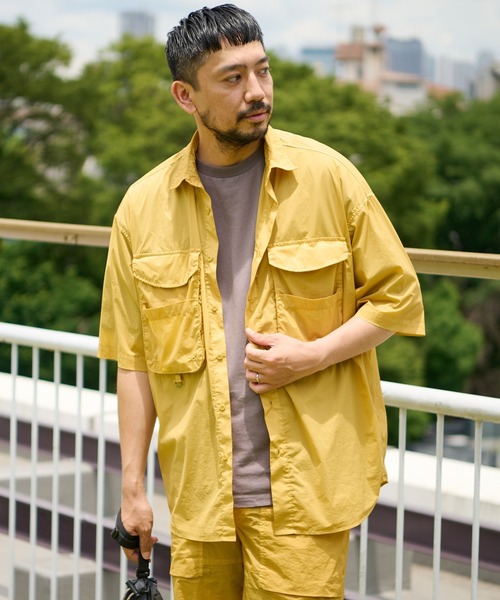 CIAOPANIC TYPY（チャオパニックティピー）の「製品染エアテックフィッシングシャツ（シャツ/ブラウス・メンズ・チャコールグレー/オレンジ/ゴールド・SMALL/MEDIUM/LARGE）」の17枚目の写真