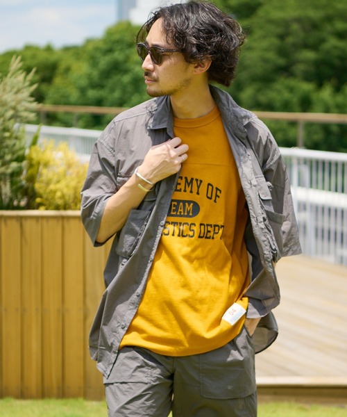 CIAOPANIC TYPY（チャオパニックティピー）の「製品染エアテックフィッシングシャツ（シャツ/ブラウス・メンズ・チャコールグレー/オレンジ/ゴールド・SMALL/MEDIUM/LARGE）」の13枚目の写真