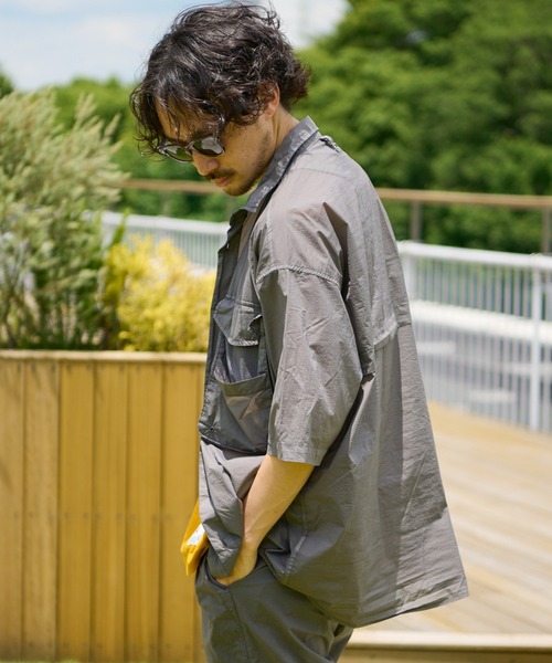 CIAOPANIC TYPY（チャオパニックティピー）の「製品染エアテックフィッシングシャツ（シャツ/ブラウス・メンズ・チャコールグレー/オレンジ/ゴールド・SMALL/MEDIUM/LARGE）」の21枚目の写真