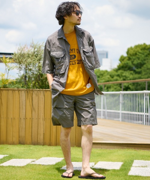 CIAOPANIC TYPY（チャオパニックティピー）の「製品染エアテックフィッシングシャツ（シャツ/ブラウス・メンズ・チャコールグレー/オレンジ/ゴールド・SMALL/MEDIUM/LARGE）」の7枚目の写真