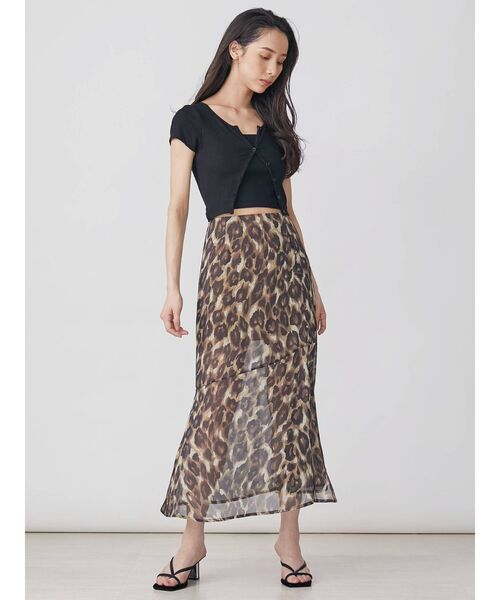 EVRIS（エヴリス）の「ロングスリットスカート（スカート・レディース・ブラック/カーキ/その他1・FREE）」の4枚目の写真