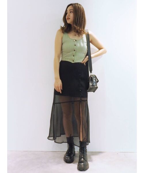 EVRIS（エヴリス）の「ロングスリットスカート（スカート・レディース・ブラック/カーキ/その他1・FREE）」の14枚目の写真