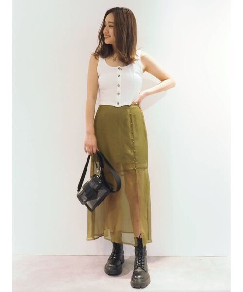 EVRIS（エヴリス）の「ロングスリットスカート（スカート・レディース・ブラック/カーキ/その他1・FREE）」の12枚目の写真