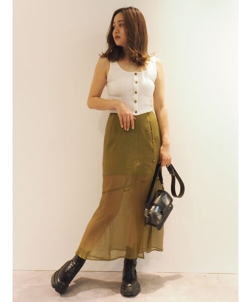 EVRIS（エヴリス）の「ロングスリットスカート（スカート・レディース・ブラック/カーキ/その他1・FREE）」の22枚目の写真