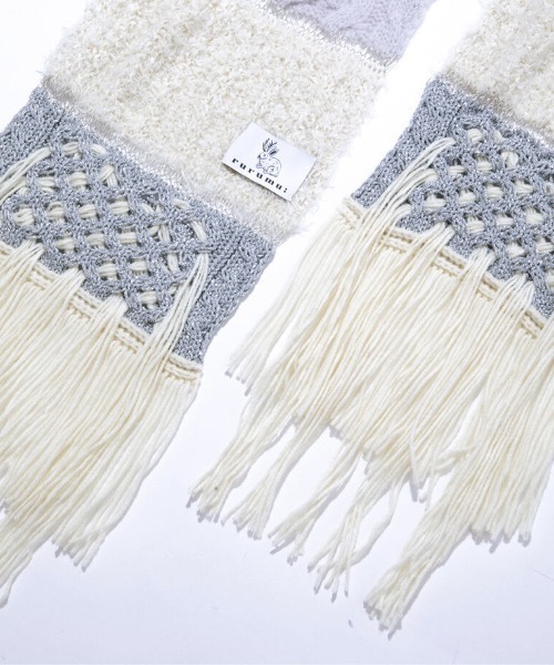 小物 rurumu: 21aw collage knit long muffler rurumu:♡ 21aw collage knit long muffler - メルカリ