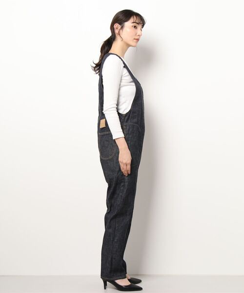 peu pres（プープレ）の「ギンガムリンゴデニム　オーバーオール（サロペット/オーバーオール・レディース・ネイビー・FREE）」の21枚目の写真