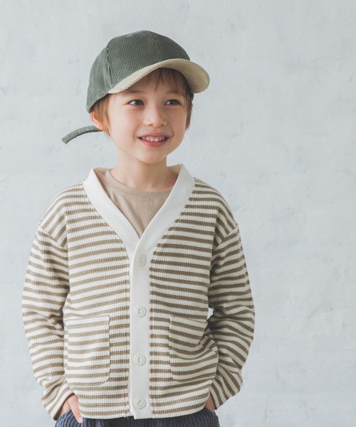 pairmanon（ペアマノン）の「【もっちりワッフル】ポケット付きカーディガン（カーディガン/ボレロ・キッズ・ブラック/ピンク/カーキ/グレイッシュベージュ/ブラウン/アイボリー/ブルー系その他3/ラベンダー/モカ/グレー/ミント/ブルー系その他/ピンク系その他/ダークブルー/ブラウン系その他3/ベージュ系その他3/ベージュ系その他4/グリーン系その他2/ブラウン系その他/ピンク系その他4/ブルー系その他4/ピンク系その他2/ブラウン系その他2/グリーン系その他/ブラック系その他/イエロー系その他2・110/130/90/150/100/140/120）」の16枚目の写真