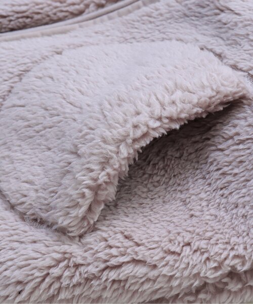 apres les cours(アプレレクール)の「WEB限定 ファーフリースジャケット(ブルゾン・キッズ・キナリ/ピンク・110/80/120/130/90/100/140)」の6枚目の写真