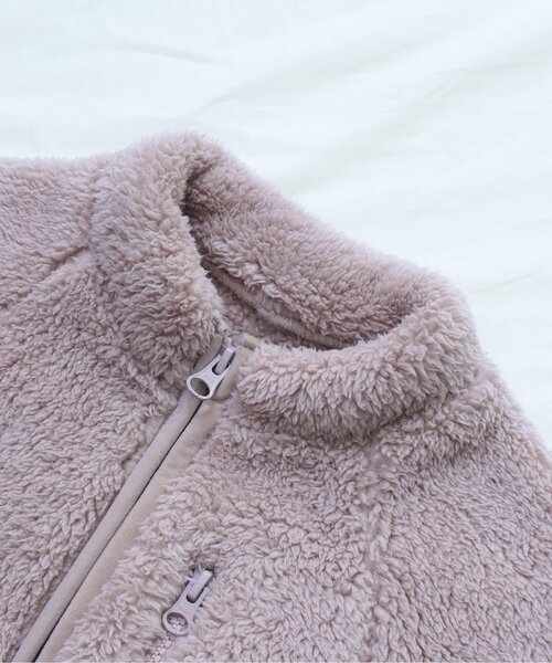 apres les cours(アプレレクール)の「WEB限定 ファーフリースジャケット(ブルゾン・キッズ・キナリ/ピンク・110/80/120/130/90/100/140)」の12枚目の写真