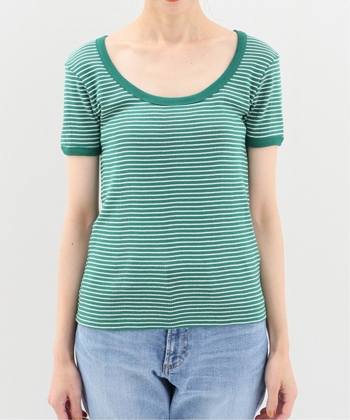 MILLER(ミラー)の「【MILLER/ミラー】Oriens別注ボーダーTシャツ◆(Tシャツ/カットソー・レディース・グリーン/ブルー/レッド/オレンジ・FREE)」の10枚目の写真