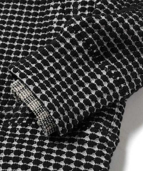 MEN'S BIGI（メンズビギ）の「＜SEA GREEN(シーグリーン)＞ビッグワッフルパーカー（パーカー・メンズ・ブラック/ロイヤルブルー・01/02/03）」の16枚目の写真