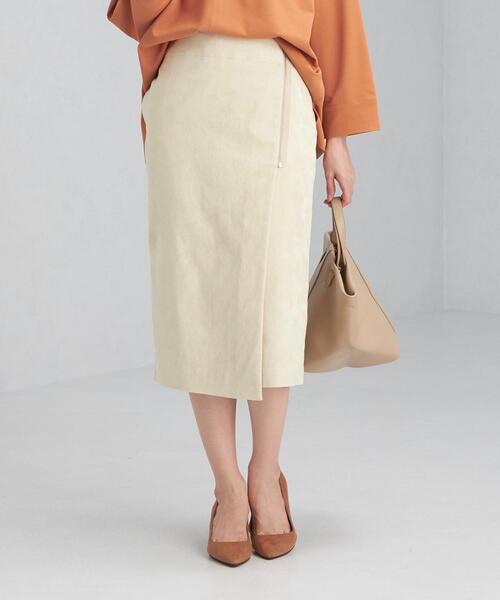 グリーンレーベルリラクシング　ベージュスカートスーツ ユナイテッドアローズ グリーンレーベル リラクシングのスカート