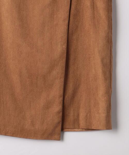 green label relaxing（グリーンレーベルリラクシング）の「スウェードライク ラップ タイト スカート（スカート・レディース・ベージュ/ブラウン/ナチュラル・38/36）」の17枚目の写真