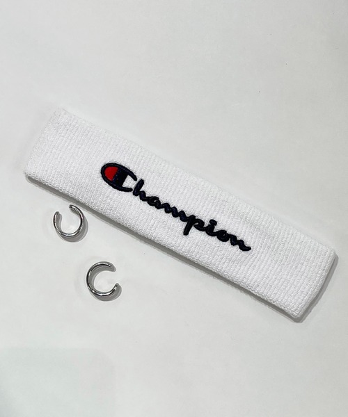 Champion（チャンピオン）の「Champion/チャンピオン ロゴ刺繍 ヘアバンド（ヘアバンド・メンズ・ブラック系その他/トリコロール/ブルー系その他/グレー系その他/ブルー/ホワイト/ブルー系その他2/ブラック/レッド系その他/インディゴブルー/ホワイト系その他/レッド/ホワイト系その他7/レッド系その他2・FREE）」の3枚目の写真