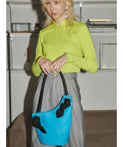 PAMEO POSE（パメオポーズ）の「Watering Pot Bag（トートバッグ・レディース・ブラック/ブルー・FREE）」の3枚目の写真