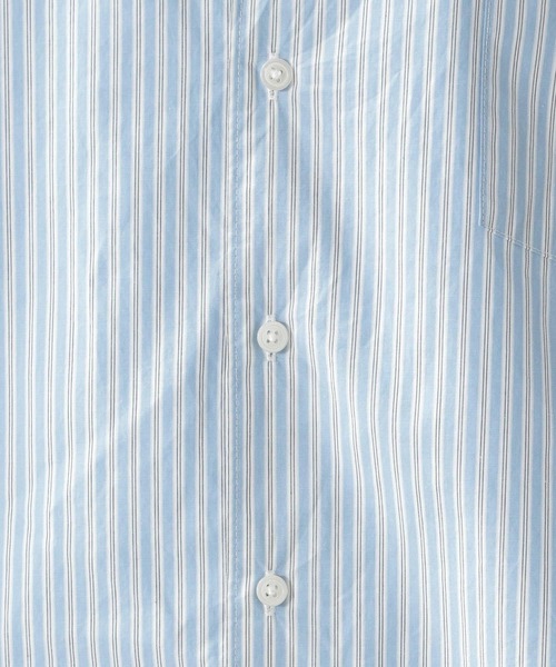 RAGEBLUE（レイジブルー）の「ストライプ/セミロングシャツ/203108（シャツ/ブラウス・メンズ・ベージュ/ブルー・MEDIUM/LARGE）」の4枚目の写真