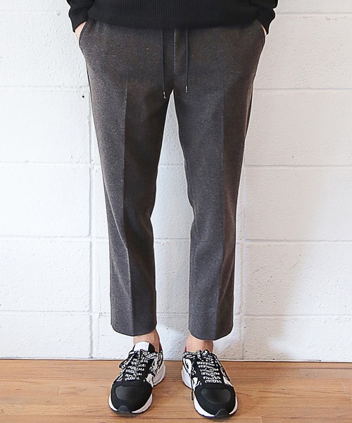 RATTLE TRAP（ラトルトラップ）の「【セットアップ対応】エアリーフラノイージースラックス（スラックス・メンズ・ブラック/ブラウン/グレイッシュベージュ/チャコール・LL/S/M/L）」の3枚目の写真