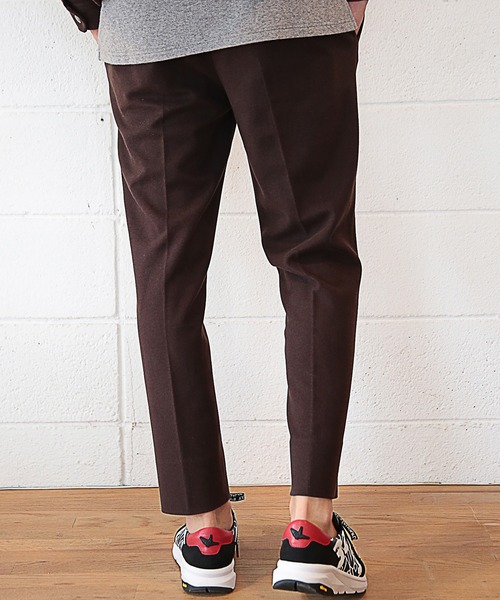 RATTLE TRAP（ラトルトラップ）の「【セットアップ対応】エアリーフラノイージースラックス（スラックス・メンズ・ブラック/ブラウン/グレイッシュベージュ/チャコール・LL/S/M/L）」の8枚目の写真