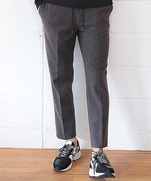 RATTLE TRAP（ラトルトラップ）の「【セットアップ対応】エアリーフラノイージースラックス（スラックス・メンズ・ブラック/ブラウン/グレイッシュベージュ/チャコール・LL/S/M/L）」の16枚目の写真