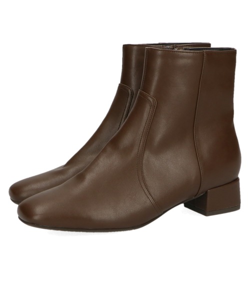 ORiental TRaffic(オリエンタルトラフィック)の「スクエアトゥプレーンショートブーツ/12401(ブーツ・レディース・ベージュ/ブラック/ブラウン・SS/S/M/L/LL/3L)」の21枚目の写真