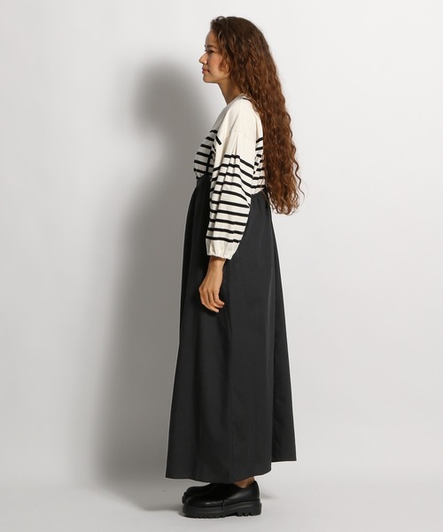 niko and...（ニコアンド）の「前ギャザーキャミワンピース（ワンピース・レディース・ブラック/カーキ・FREE）」の18枚目の写真