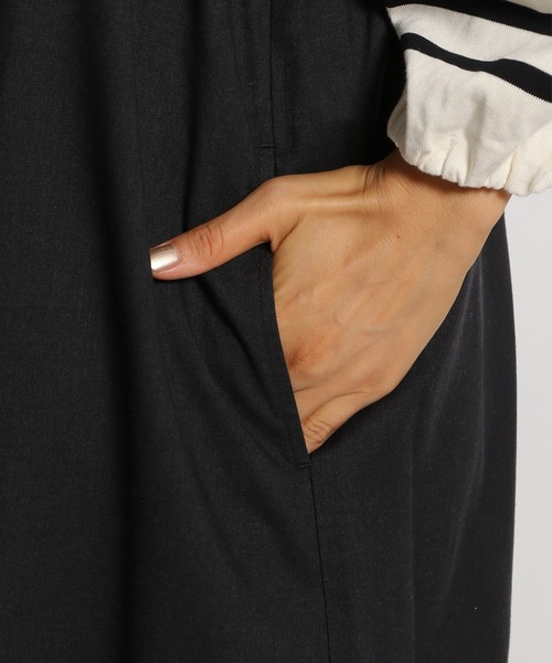 niko and...（ニコアンド）の「前ギャザーキャミワンピース（ワンピース・レディース・ブラック/カーキ・FREE）」の12枚目の写真