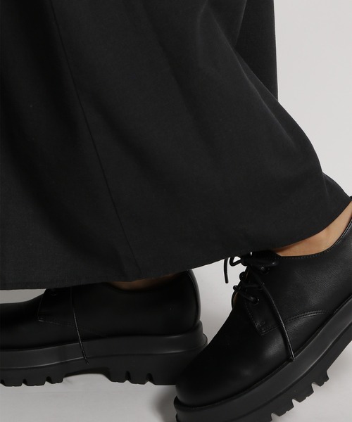 niko and...（ニコアンド）の「前ギャザーキャミワンピース（ワンピース・レディース・ブラック/カーキ・FREE）」の6枚目の写真