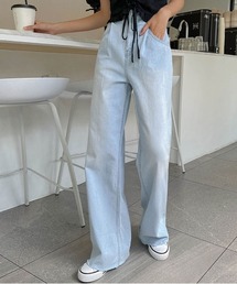 SONA | SONYUNARA ライトブルーワイドデニムパンツ(デニムパンツ)