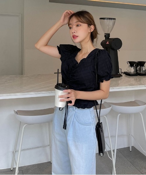 SONA（ソナ）の「SONYUNARA ライトブルーワイドデニムパンツ（デニムパンツ・レディース・ライトブルー・SMALL/MEDIUM）」の7枚目の写真