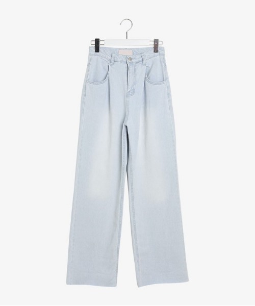 SONA（ソナ）の「SONYUNARA ライトブルーワイドデニムパンツ（デニムパンツ・レディース・ライトブルー・SMALL/MEDIUM）」の4枚目の写真