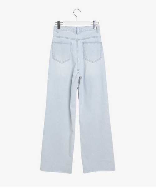 SONA（ソナ）の「SONYUNARA ライトブルーワイドデニムパンツ（デニムパンツ・レディース・ライトブルー・SMALL/MEDIUM）」の8枚目の写真