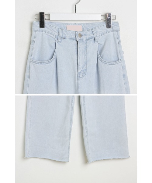 SONA（ソナ）の「SONYUNARA ライトブルーワイドデニムパンツ（デニムパンツ・レディース・ライトブルー・SMALL/MEDIUM）」の6枚目の写真