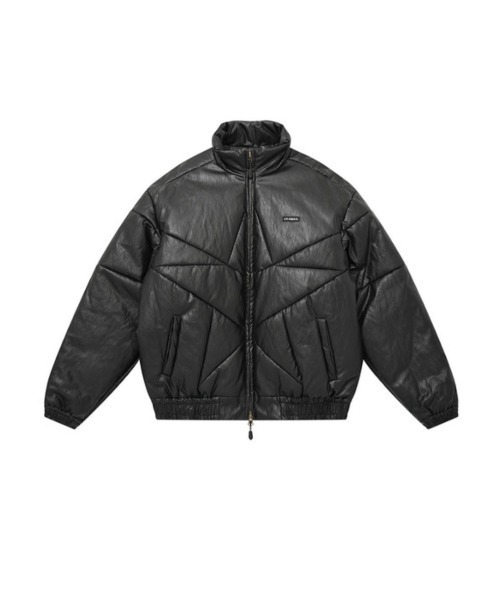 AJOBYAJO(アジョバイアジョ)の「【AJOBYAJO】Star Vegan Leather Padded Jacket(ダウンジャケット/コート・メンズ・ブラック・L/XL)」の8枚目の写真