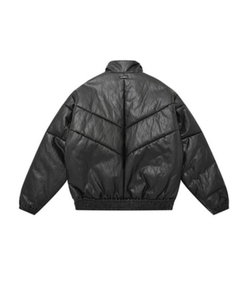 AJOBYAJO(アジョバイアジョ)の「【AJOBYAJO】Star Vegan Leather Padded Jacket(ダウンジャケット/コート・メンズ・ブラック・L/XL)」の9枚目の写真