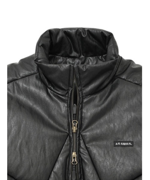 AJOBYAJO(アジョバイアジョ)の「【AJOBYAJO】Star Vegan Leather Padded Jacket(ダウンジャケット/コート・メンズ・ブラック・L/XL)」の10枚目の写真