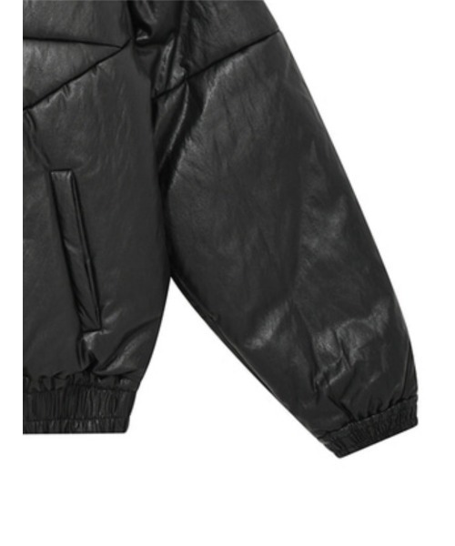 AJOBYAJO(アジョバイアジョ)の「【AJOBYAJO】Star Vegan Leather Padded Jacket(ダウンジャケット/コート・メンズ・ブラック・L/XL)」の14枚目の写真