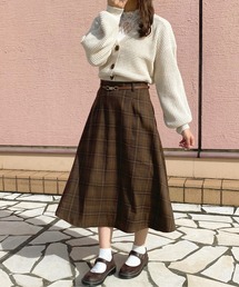 チェックフレアースカート【ZOZOTOWN限定アイテム】