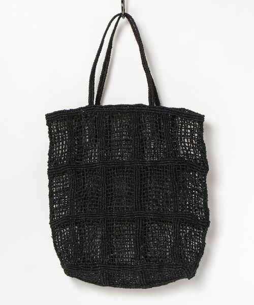 美品ビューティフルピープルabaca knitting totebag レディース】abaca knitting tote bag S | beautiful people