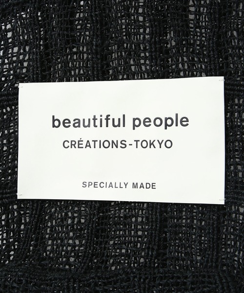 beautiful people（ビューティフルピープル）の「beautiful people / ビューティフルピープル：【レディース】abaca knitting name tote：1145611943[ANN]（トートバッグ・レディース・ブラック・FREE）」の11枚目の写真