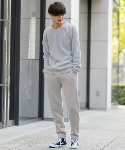 Beno(ビーノ)の「ソフトボリューム裏起毛 テーパードシルエット スウェットパンツ(スウェットパンツ・メンズ・オートミール/オフホワイト/ブラック/杢グレー/ダークグレー/ダークブラウン/グレイッシュベージュ/サンドベージュ/オリーブ/ダークグリーン/ネイビー/インディゴブルー・M/L/XL/XXL/S)」の17枚目の写真