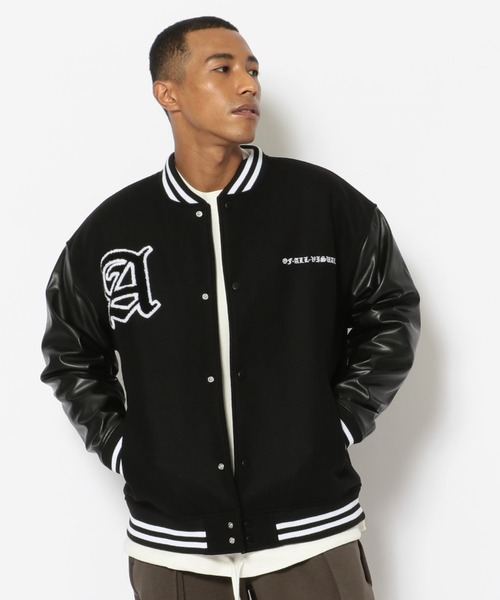 A4A（エーフォーエー）の「A4A(エーフォーエー) スタジャン（スタジャン・メンズ・ホワイト/ブラック・MEDIUM）」の2枚目の写真