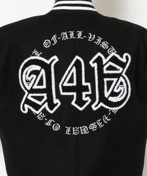 A4A（エーフォーエー）の「A4A(エーフォーエー) スタジャン（スタジャン・メンズ・ホワイト/ブラック・MEDIUM）」の4枚目の写真