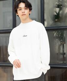 coen | コーエンロゴ刺繍裏毛クルーネックスウェット(スウェット)