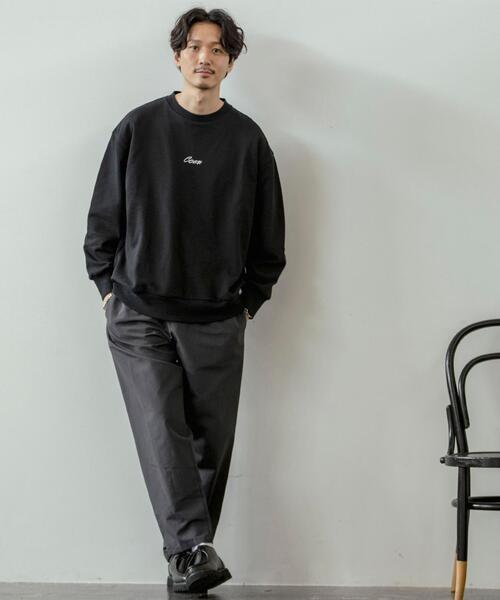 coen（コーエン）の「コーエンロゴ刺繍裏毛クルーネックスウェット（スウェット・メンズ・ホワイト/ブラック・SMALL/X-LARGE/LARGE/MEDIUM）」の5枚目の写真