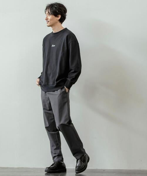 coen（コーエン）の「コーエンロゴ刺繍裏毛クルーネックスウェット（スウェット・メンズ・ホワイト/ブラック・SMALL/X-LARGE/LARGE/MEDIUM）」の6枚目の写真