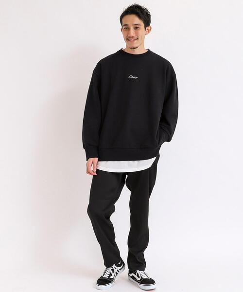 coen（コーエン）の「コーエンロゴ刺繍裏毛クルーネックスウェット（スウェット・メンズ・ホワイト/ブラック・SMALL/X-LARGE/LARGE/MEDIUM）」の10枚目の写真