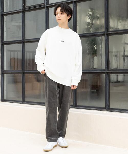 coen（コーエン）の「コーエンロゴ刺繍裏毛クルーネックスウェット（スウェット・メンズ・ホワイト/ブラック・SMALL/X-LARGE/LARGE/MEDIUM）」の12枚目の写真