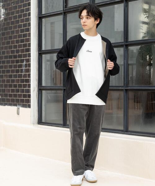 coen（コーエン）の「コーエンロゴ刺繍裏毛クルーネックスウェット（スウェット・メンズ・ホワイト/ブラック・SMALL/X-LARGE/LARGE/MEDIUM）」の15枚目の写真