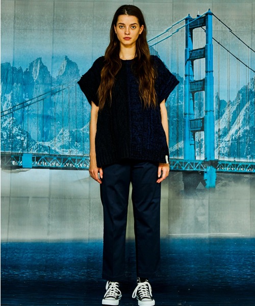 AlexanderLeeChang（アレキサンダーリーチャン）の「AlexanderLeeChang/アレキサンダーリーチャン BIG KNIT VEST ビッグニットベスト　AC062103（ベスト・メンズ・ブラック/グレー/バーガンディー・2/3）」の16枚目の写真